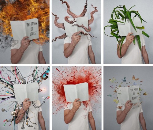 "The Power of Books", do designer gráfico búlgaro Mladen Penev