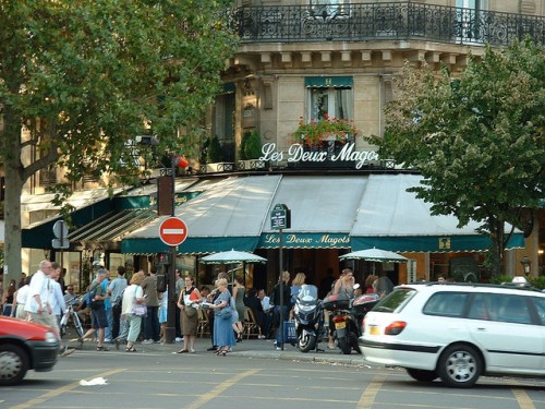 Café Les Deux Magots, em Paris