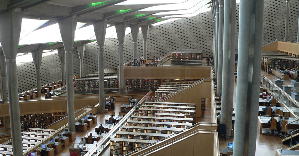 10 bibliotecas incriveis 05 - Egito - Bibliotheca Alexandrina - Foto Kiris