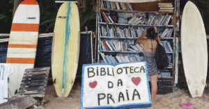 Devaneios de sol mar e leituras - Biblioteca da Praia - Praia do Amor-RN